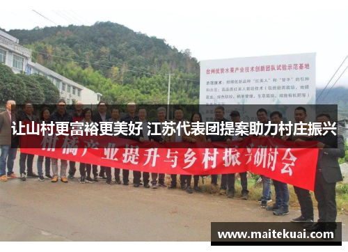 让山村更富裕更美好 江苏代表团提案助力村庄振兴